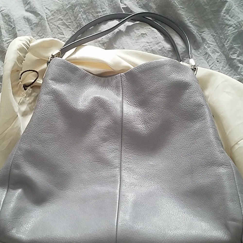 Beautiful light gray Coach bag